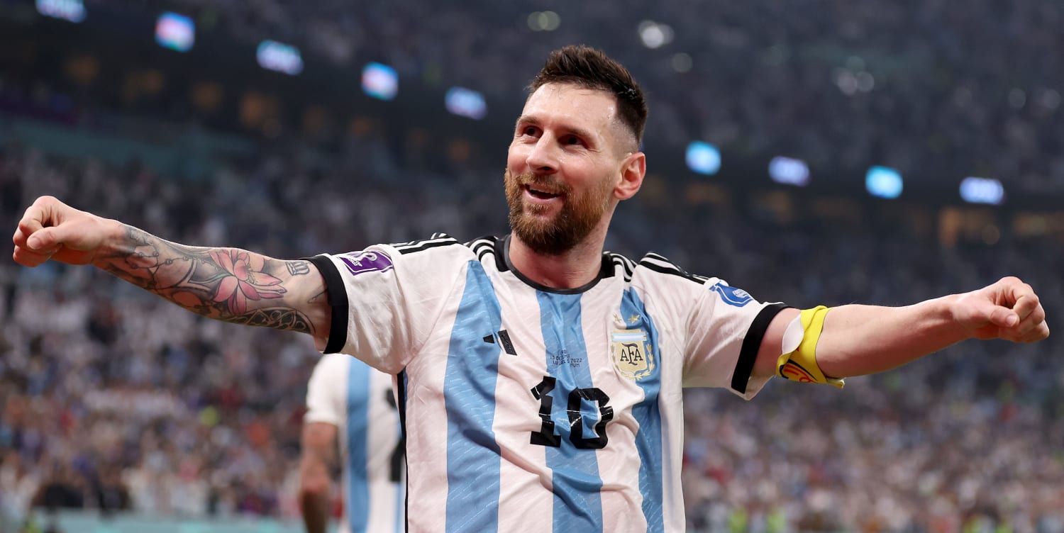 Messi salutes late idol Diego Maradona in iconic celebration after scoring