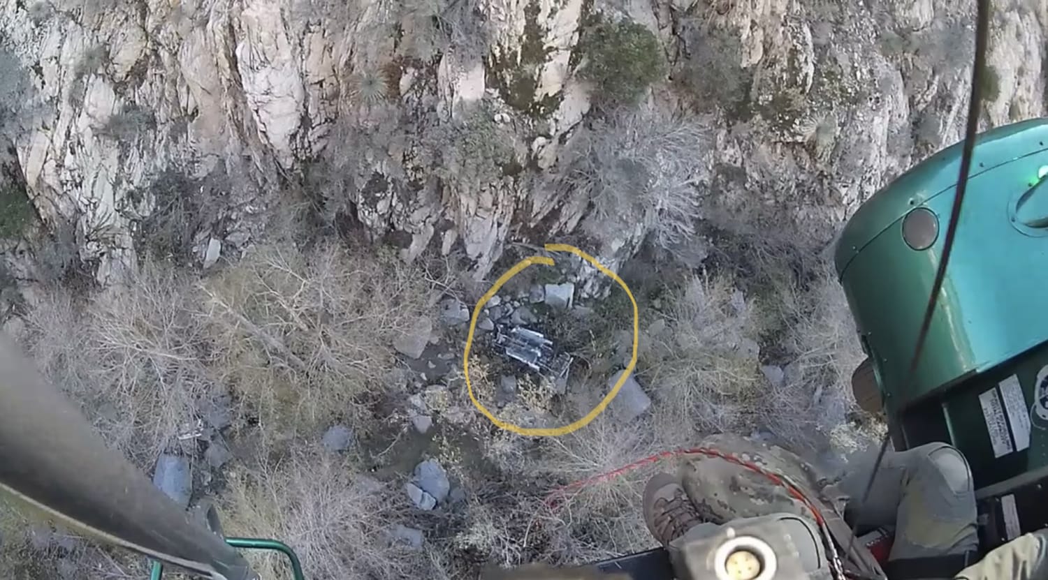 Video shows dramatic helicopter rescue  after vehicle plunged into California canyon