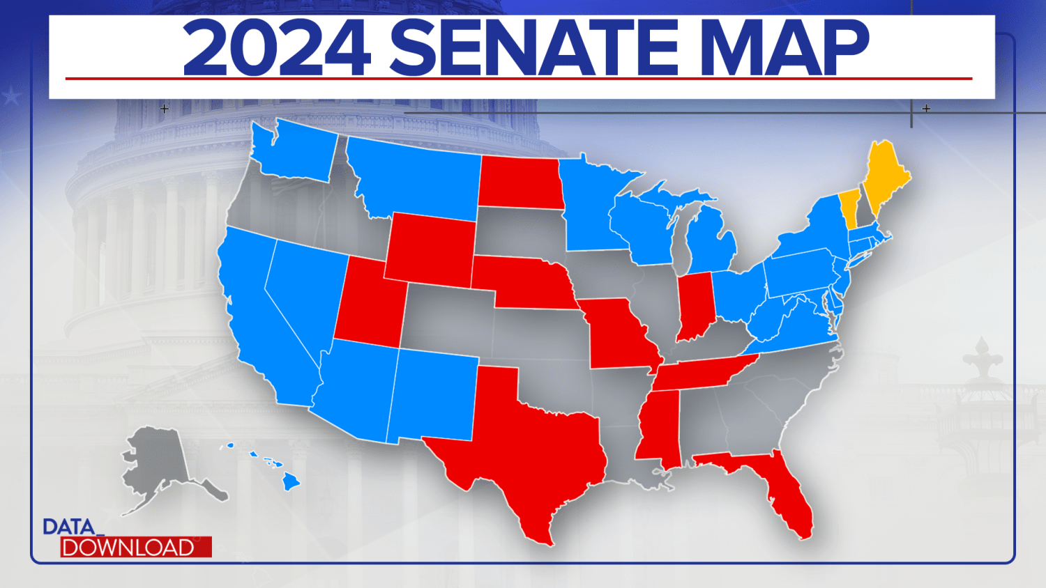 2024 Us Senate Interactive Map Zea Lillis