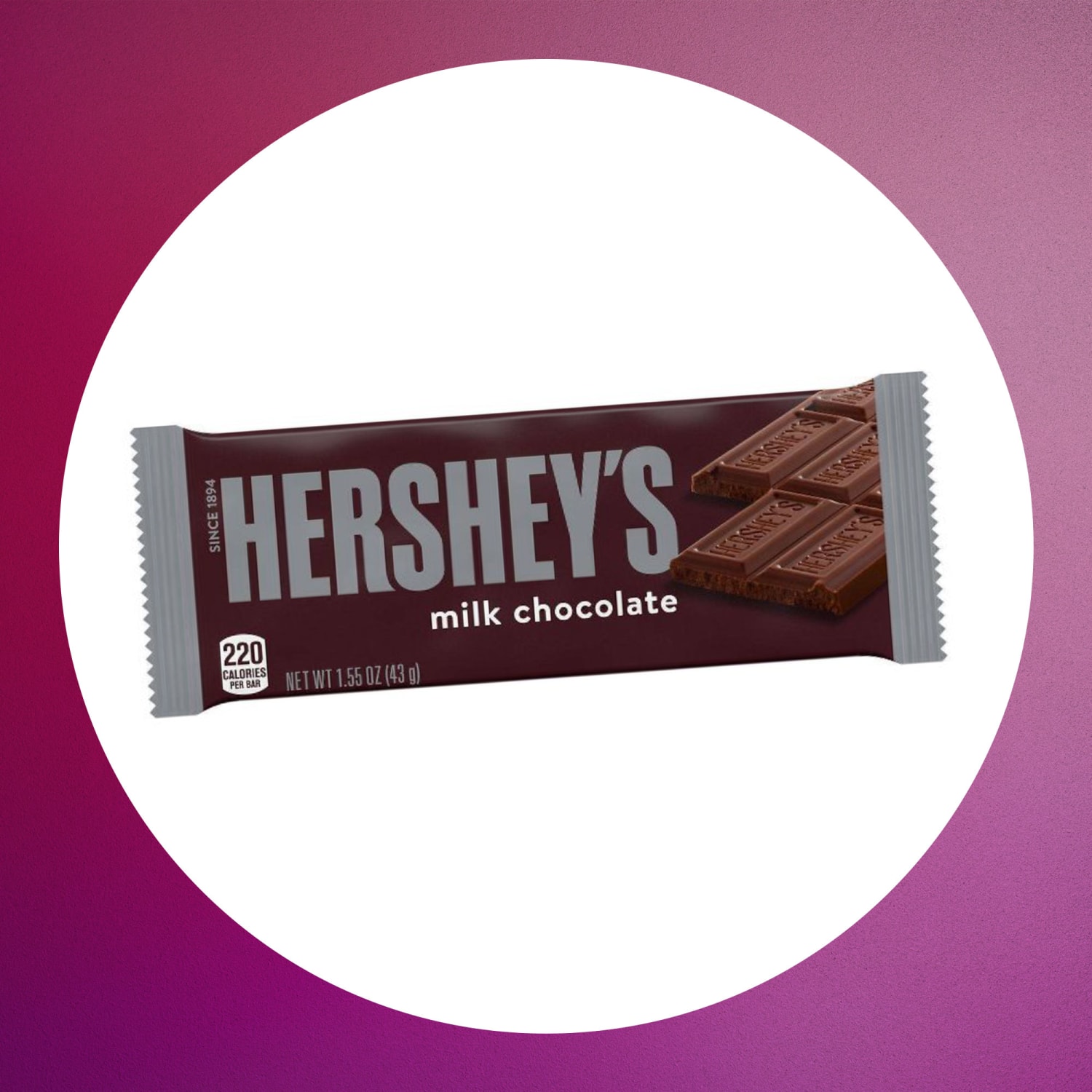 hershey milk chocolate bar nutrition facts