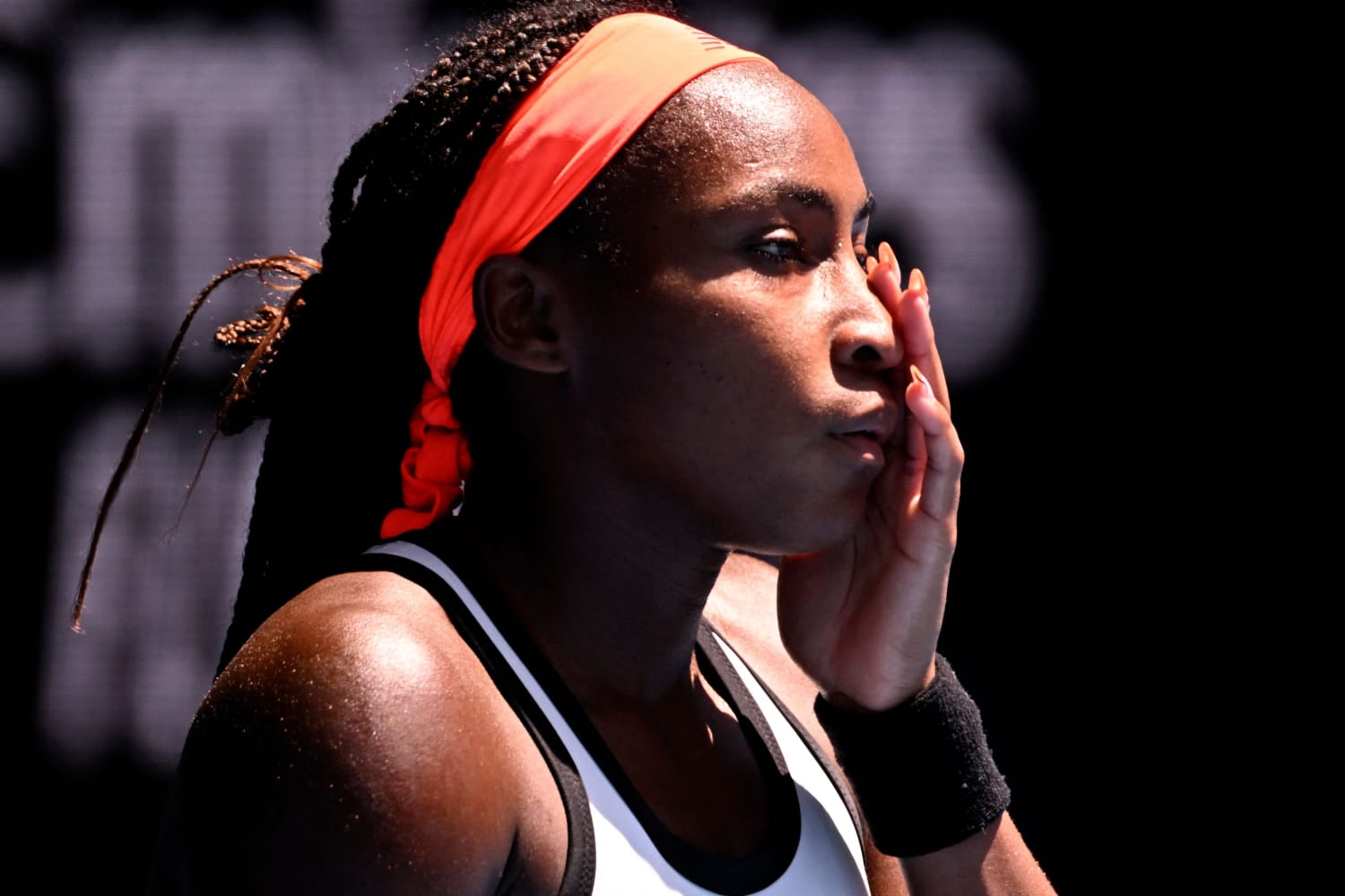 Coco Gauff in tears after defeat at Australian Open