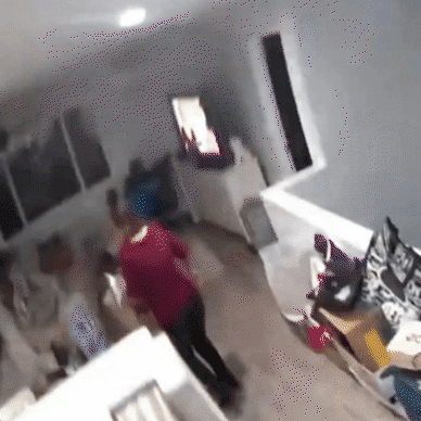 Video shows terrifying moment boulder crashes into Honolulu home and nearly strikes woman