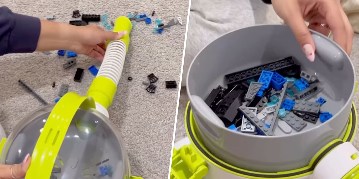 Someone actually made a real Lego vacuum. #unnecessaryinventions