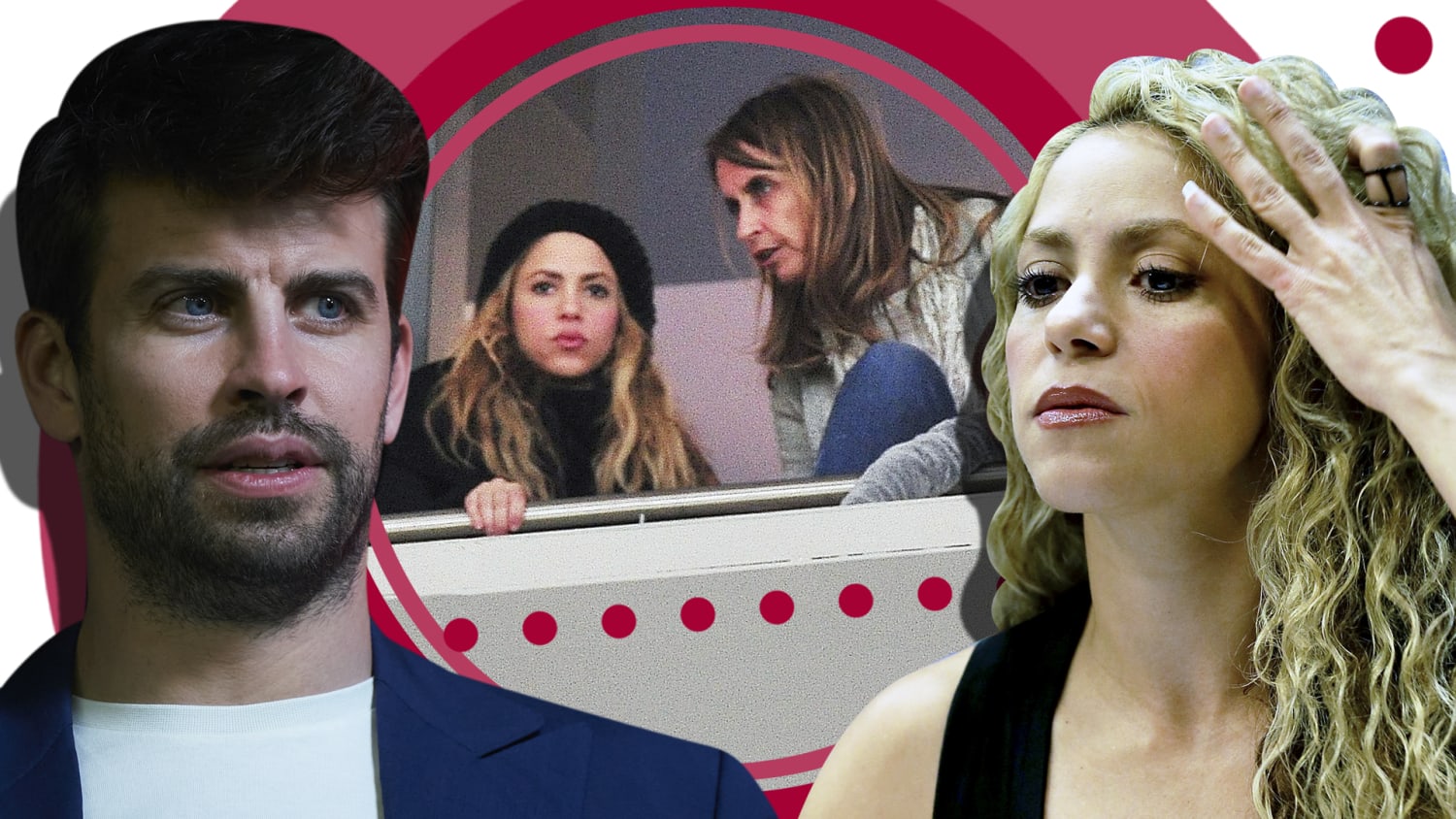 Filtran imágenes de la suegra de Shakira agarrándole la boca mientras Piqué ni se inmuta