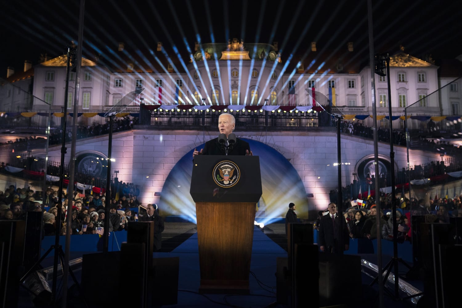 Biden touches on a major campaign theme in his Poland speech on the Ukraine war