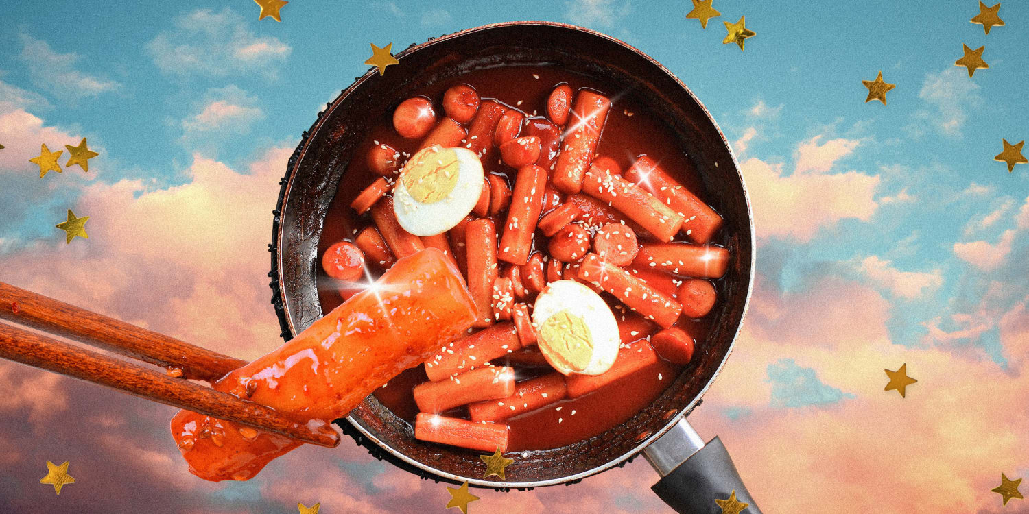 Tteok bokki or topokki korean food culinary dishes