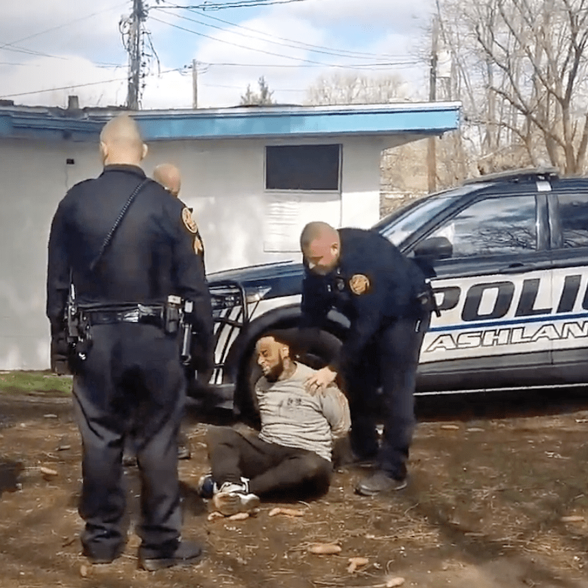 Video appears to show Kentucky cops standing over man who died in custody after witness yells 'he can't breathe'