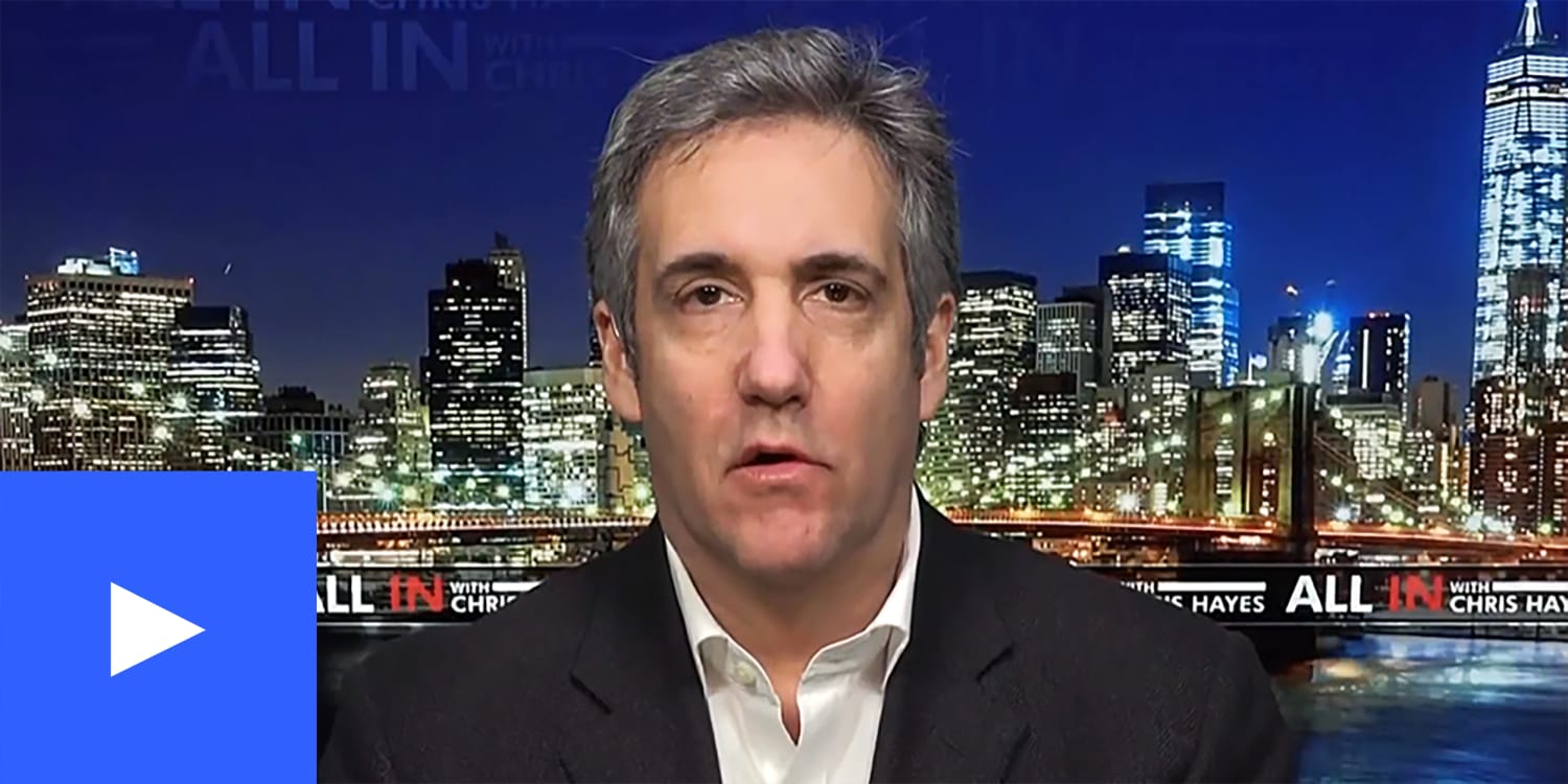 Michael Cohen on the All In set 