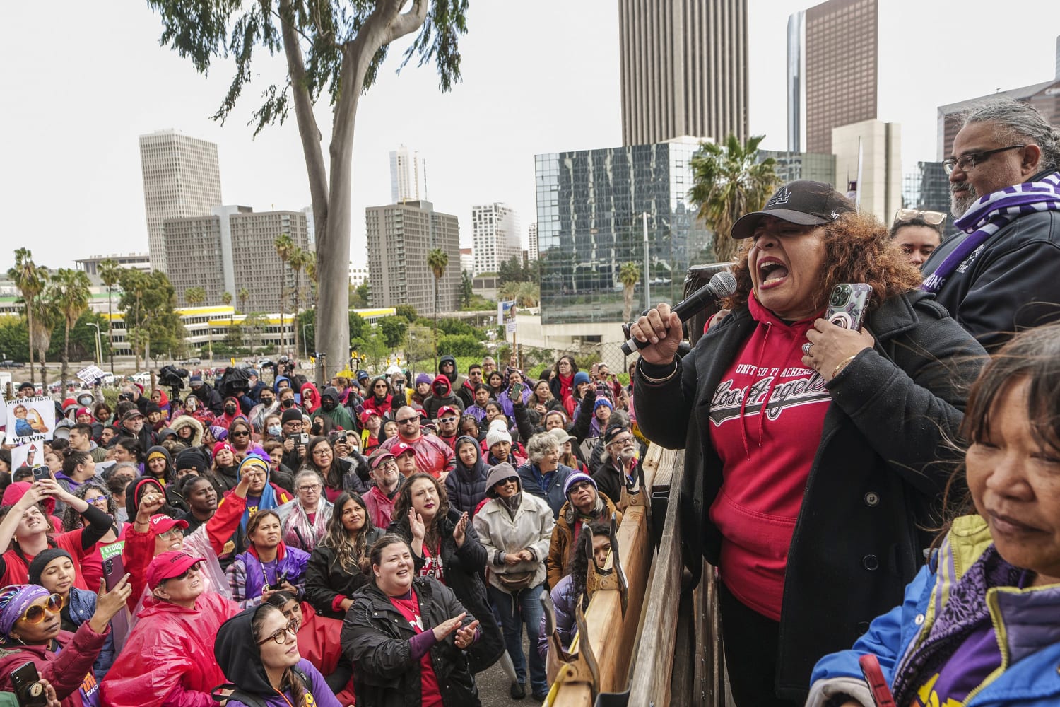 Los Angeles strike highlights paltry school worker pay in U.S.