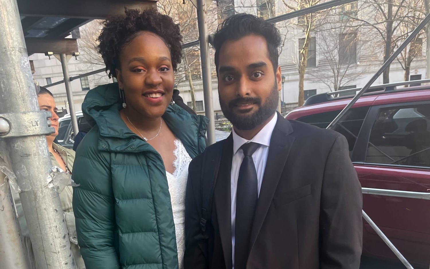 Couples wed at Manhattan courthouse ahead of Trump arraignment hearing