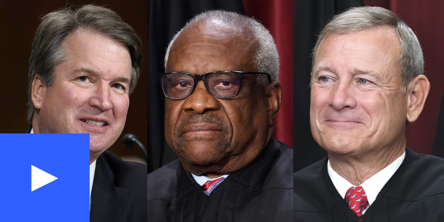 Brett Kavanaugh, Clarence Thomas and John Roberts