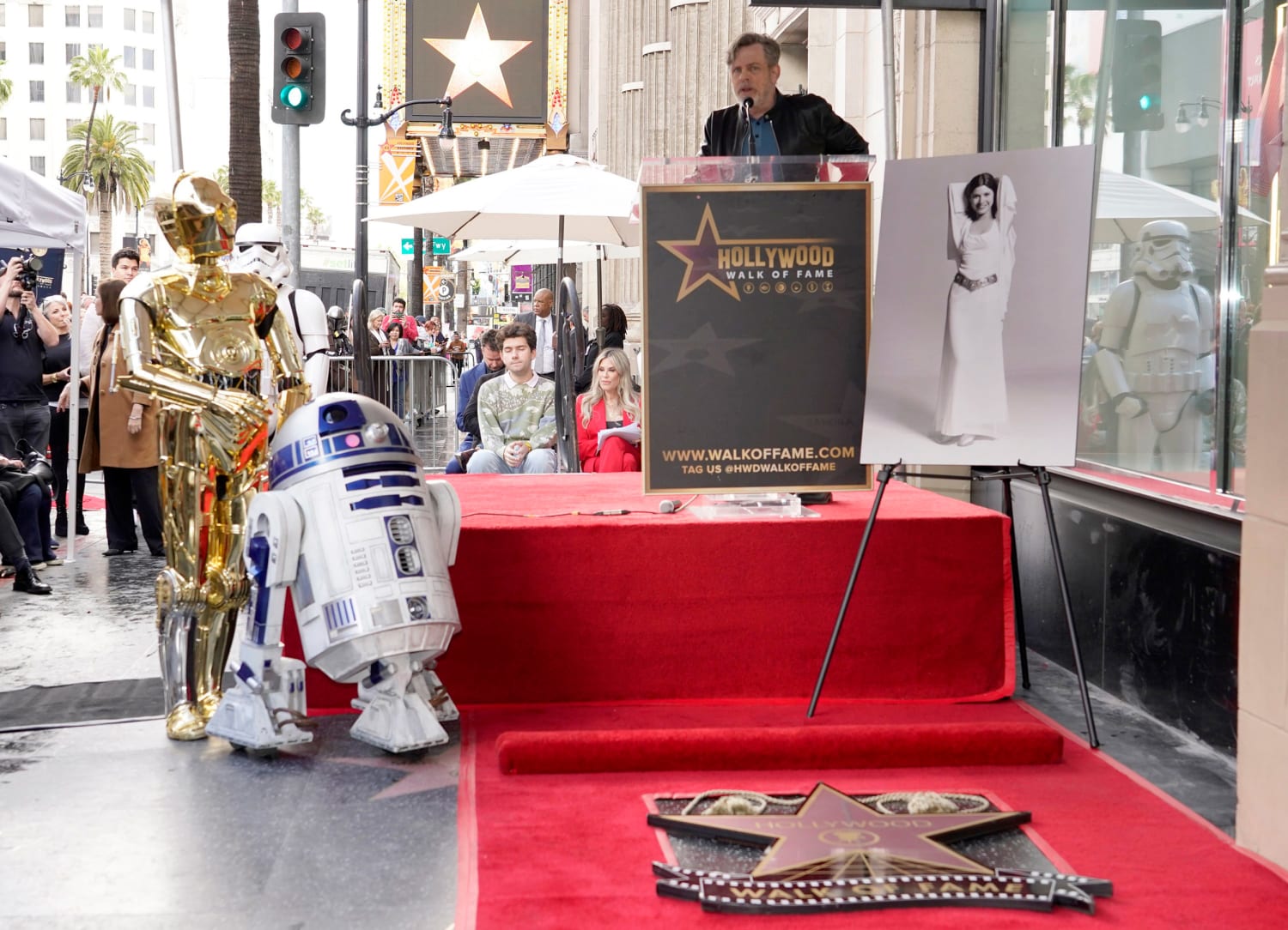 Carrie Fisher was honored with a star on the Walk of Fame on May 4th