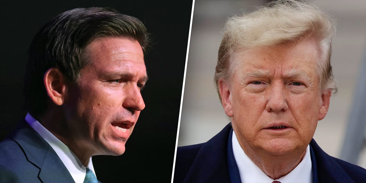 A glass of wine and a laughing-crying emoji: Trump team trolls Ron DeSantis launch