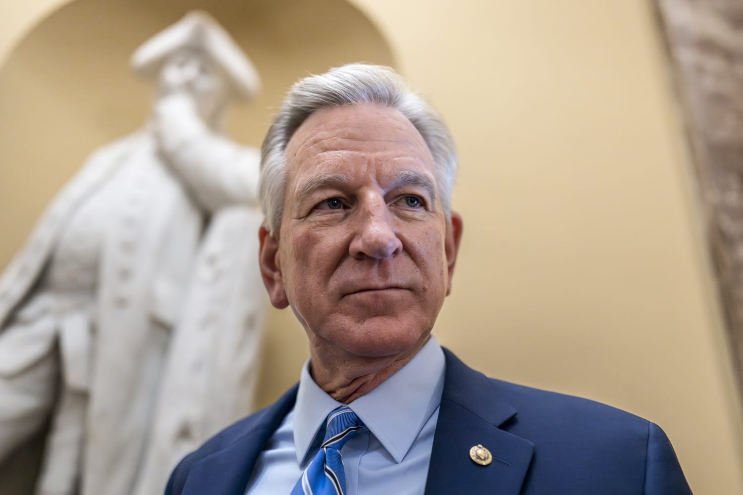 Sen. Tuberville's hold on military promotions will apply to Biden's new Joint Chiefs nominee