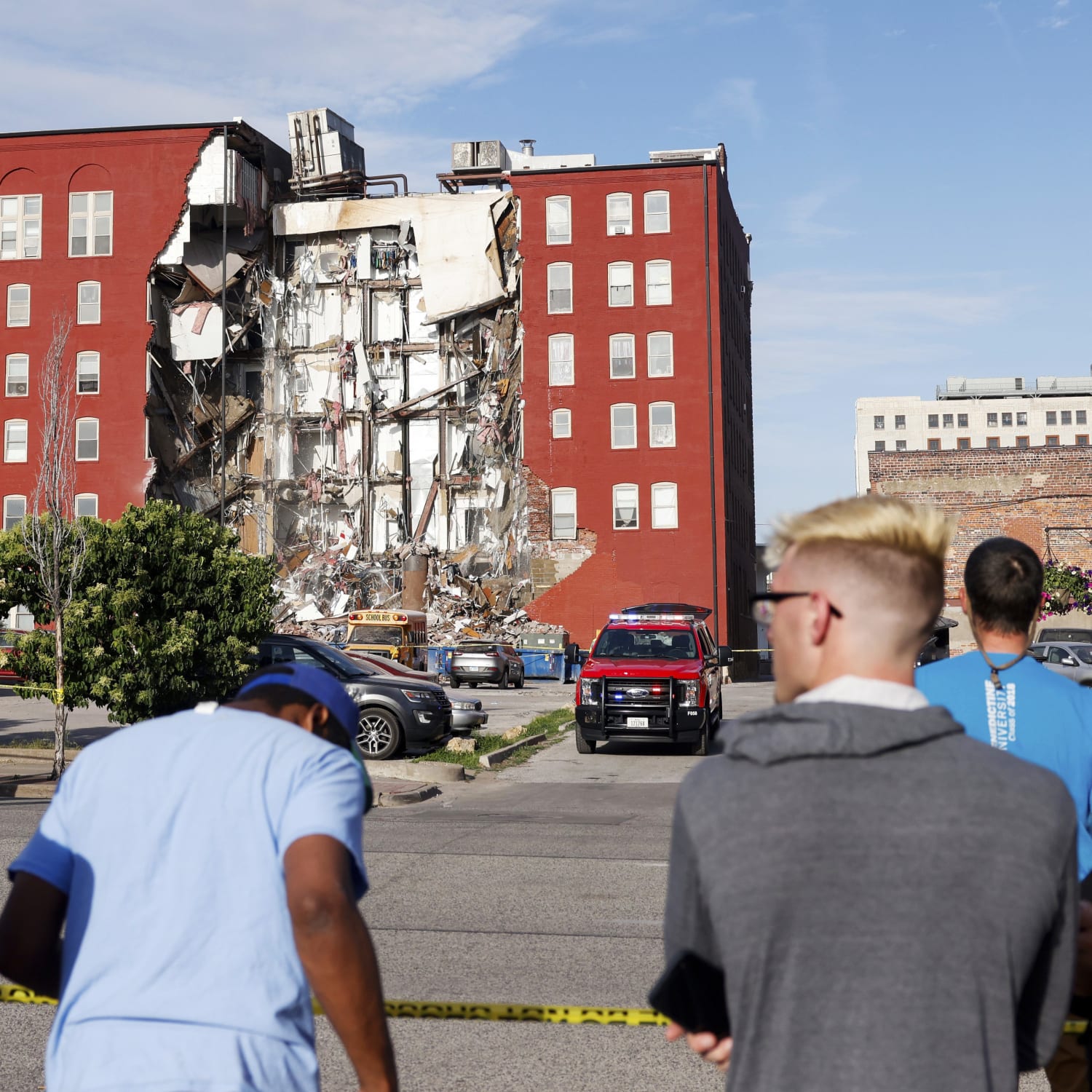 Authorities search for missing residents in Iowa apartment collapse