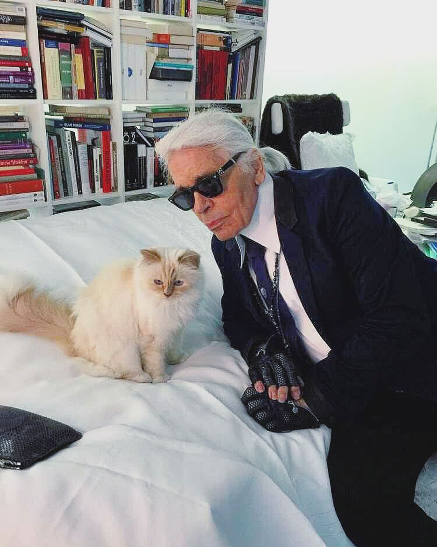 Karl Lagerfeld's cat honoured at Met Gala with feline-inspired outfits