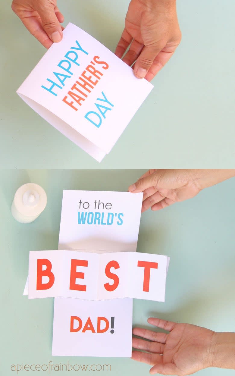 23 Homemade Father's Day Card Ideas to Make for Dad - DIY Father's ...