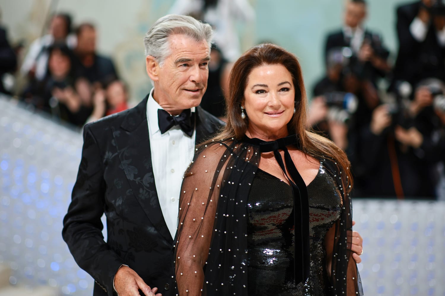 Pierce Brosnan, Wife Keely Pose For Rare Photo With Son Paris