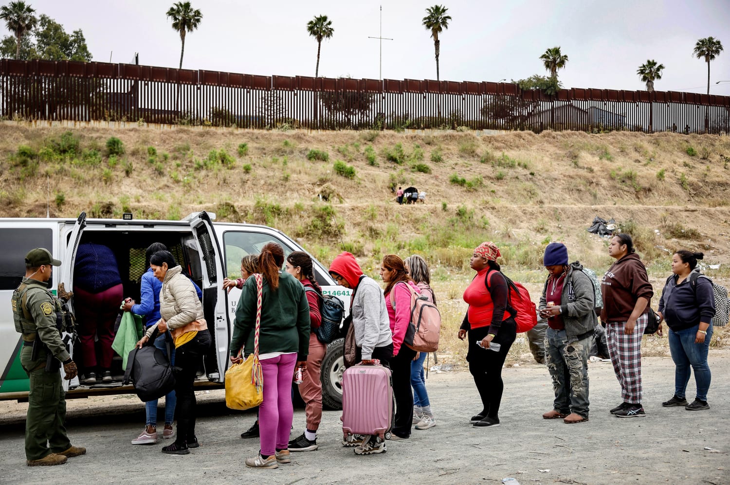 On the southern border with the Border Patrol