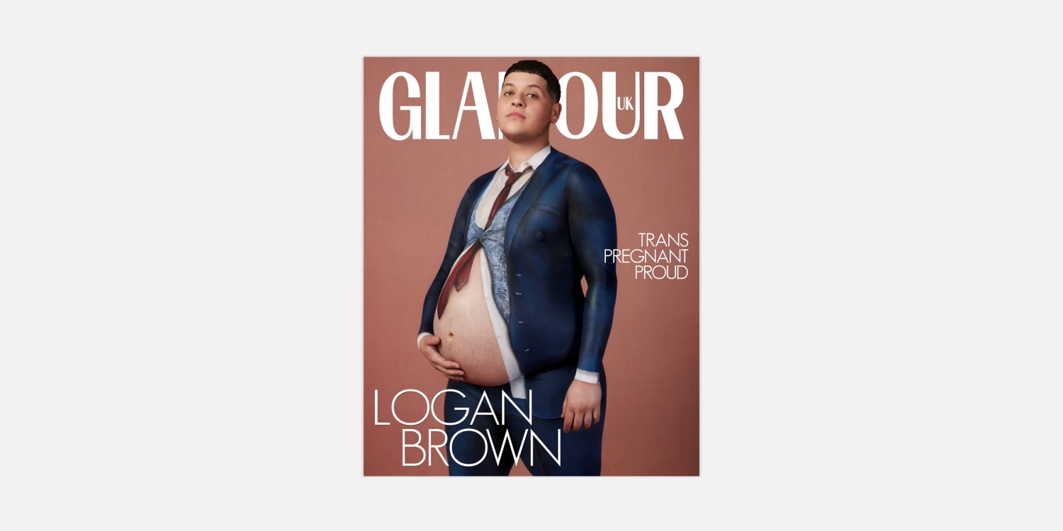 Een zwangere transgender man schittert op de cover van Glamour UK's