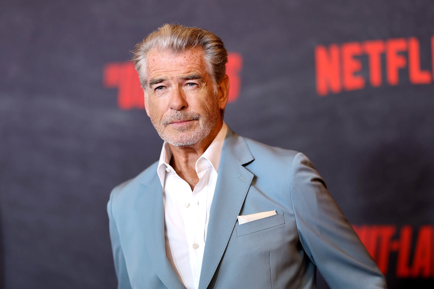 Pierce Brosnan Attends 'The Out-Laws' Premiere with His Two Sons