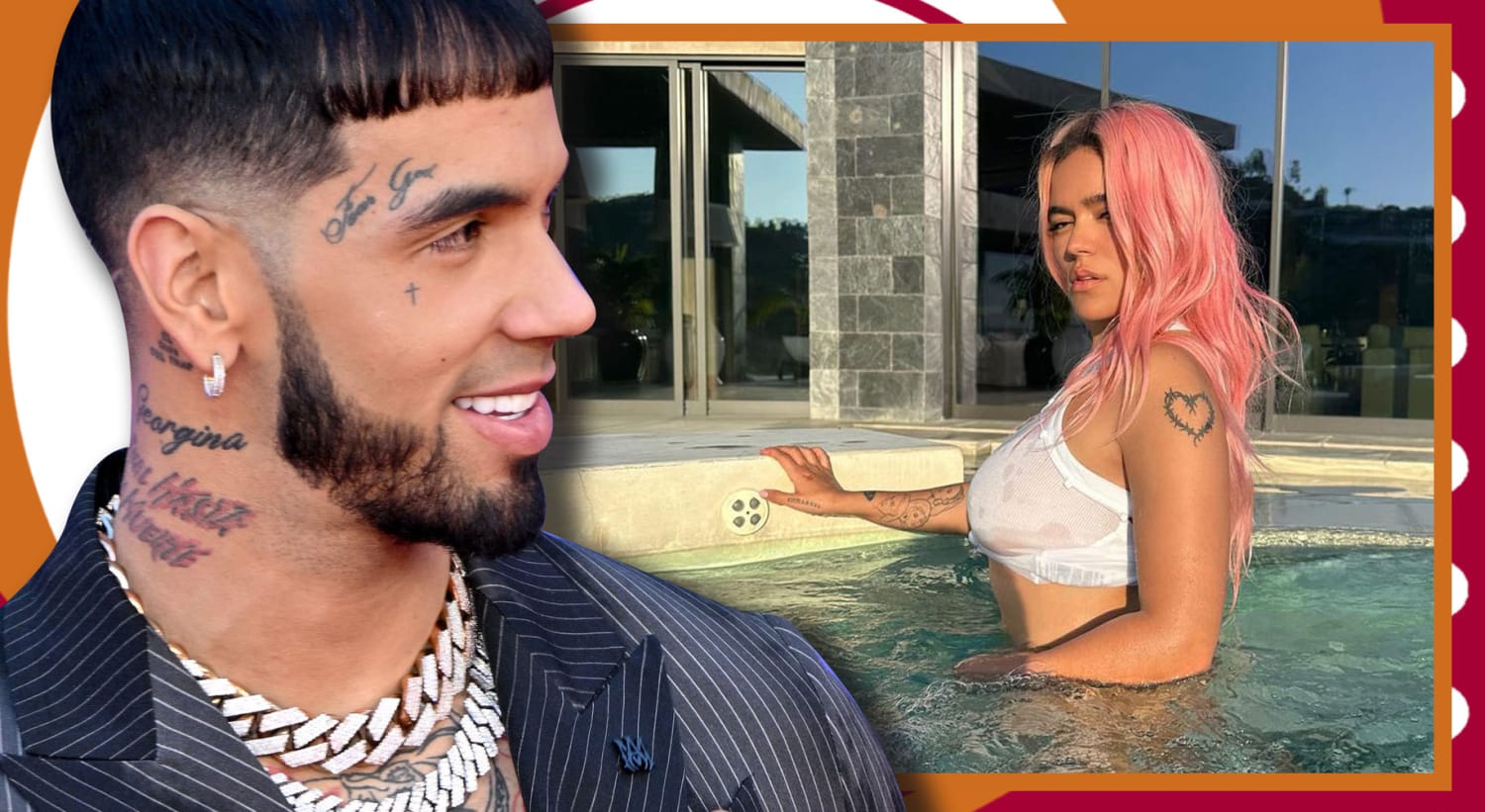 Anuel y Karol G, las imágenes de su paso por París y todo gracias a la moda