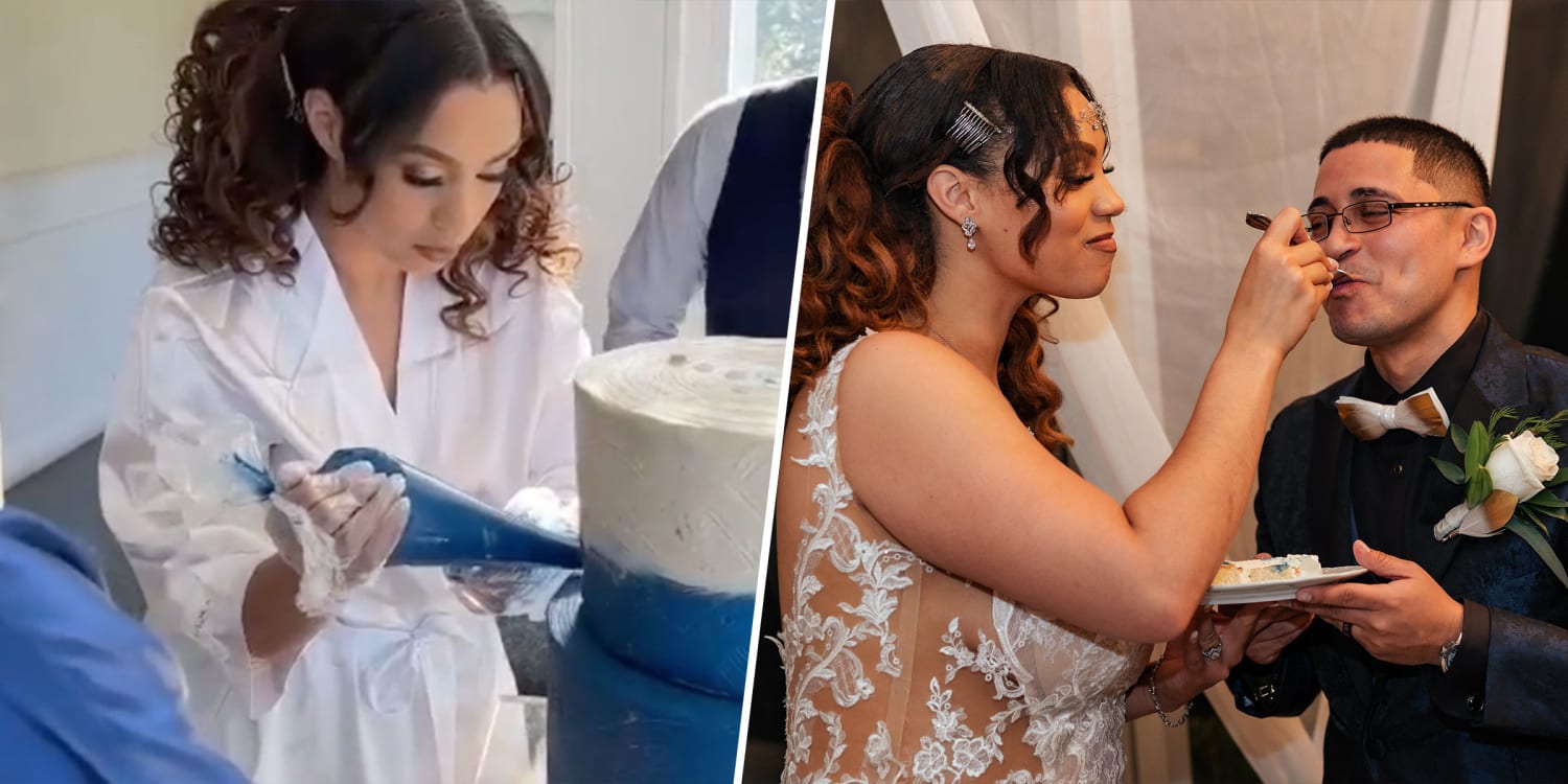 Bride Makes Her Own Wedding Cake, Responds to Critics after Going