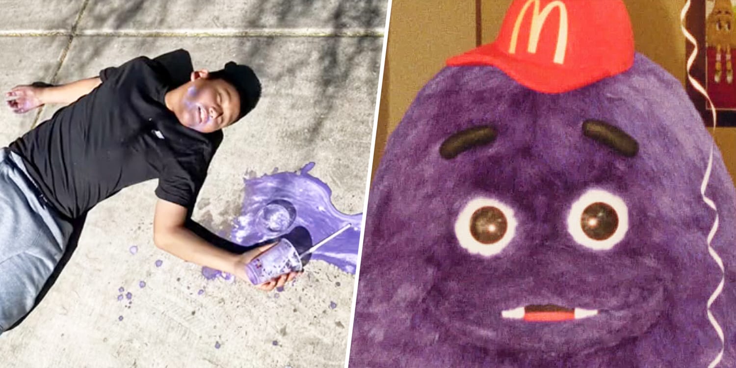The Grimace Shake trend has people pretending to pass out in a purple puddl...