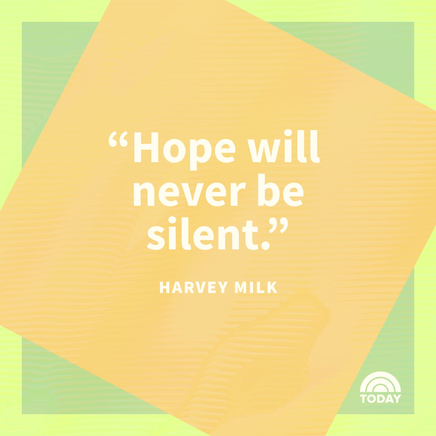 Harvey Milk Quote: “It takes no compromise to give people their rights.”