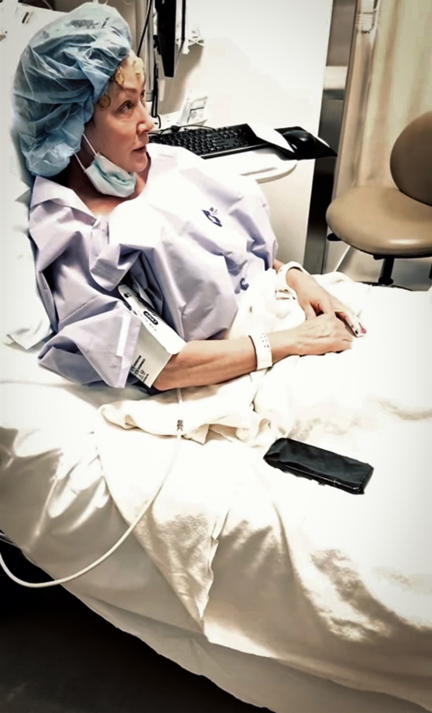 Shannen Doherty shares video before surgery to remove tumor from her head: ‘I am petrified’