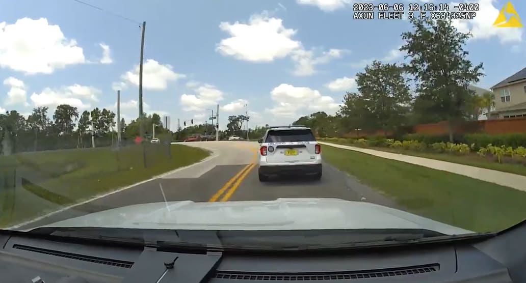 Florida police officer who led deputy on a high-speed chase, then fled traffic stop, is charged 