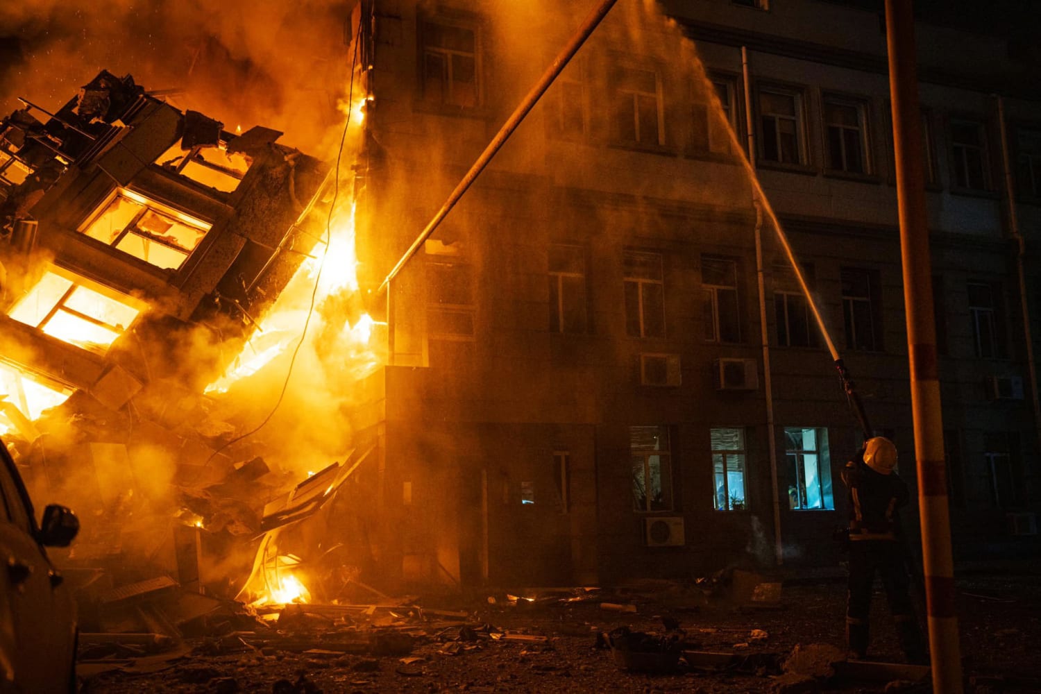 Russia pounds southern Ukraine in third night of fiery attacks