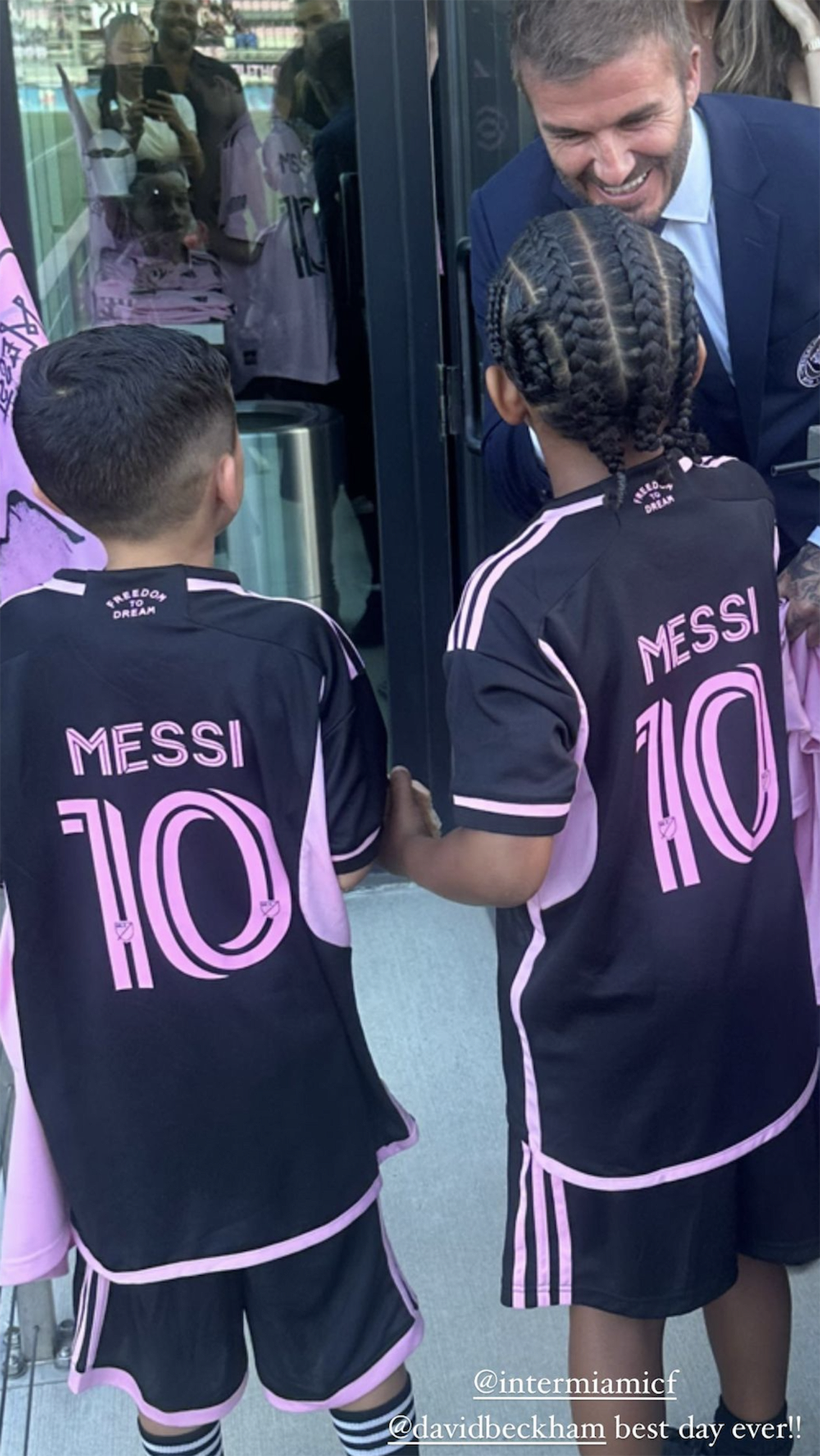 Kim Kardashian's son Saint given Lionel Messi's signed shirt from