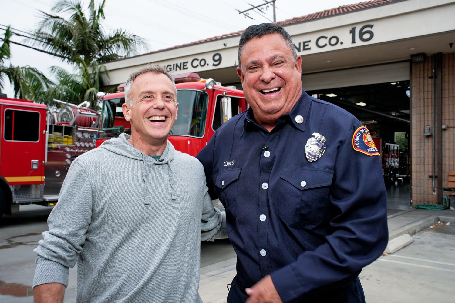 Chicago Fire' Star David Eigenberg, Fire Captain Dan Olivas On 'LA Fire &  Rescue'
