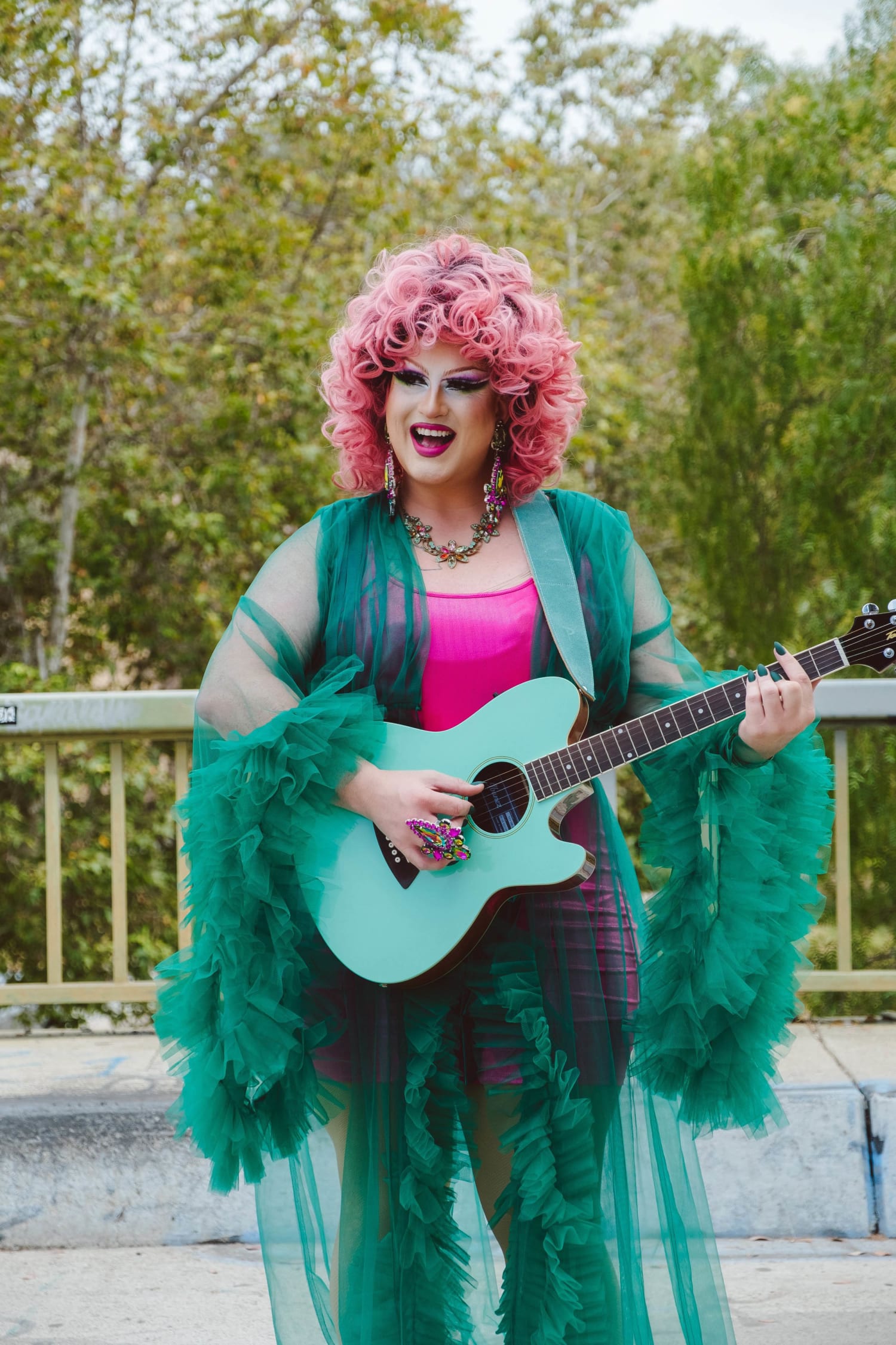 Drag queen Pattie Gonia dressed in a scary Halloween costume: climate  change : NPR