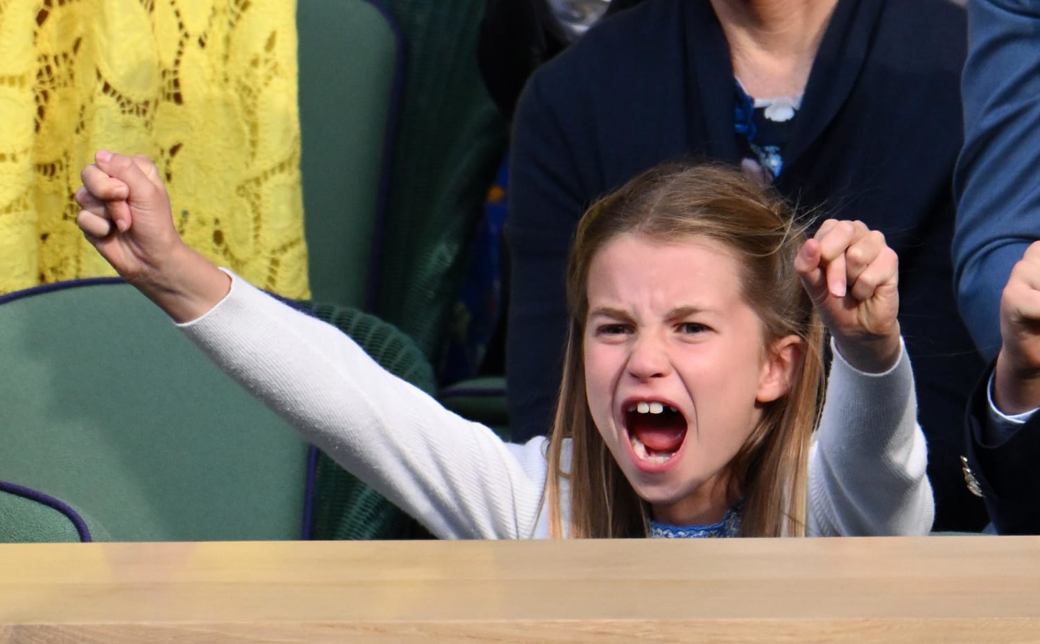Princess Charlotte Makes Funny Faces at the Wimbledon Men's Final