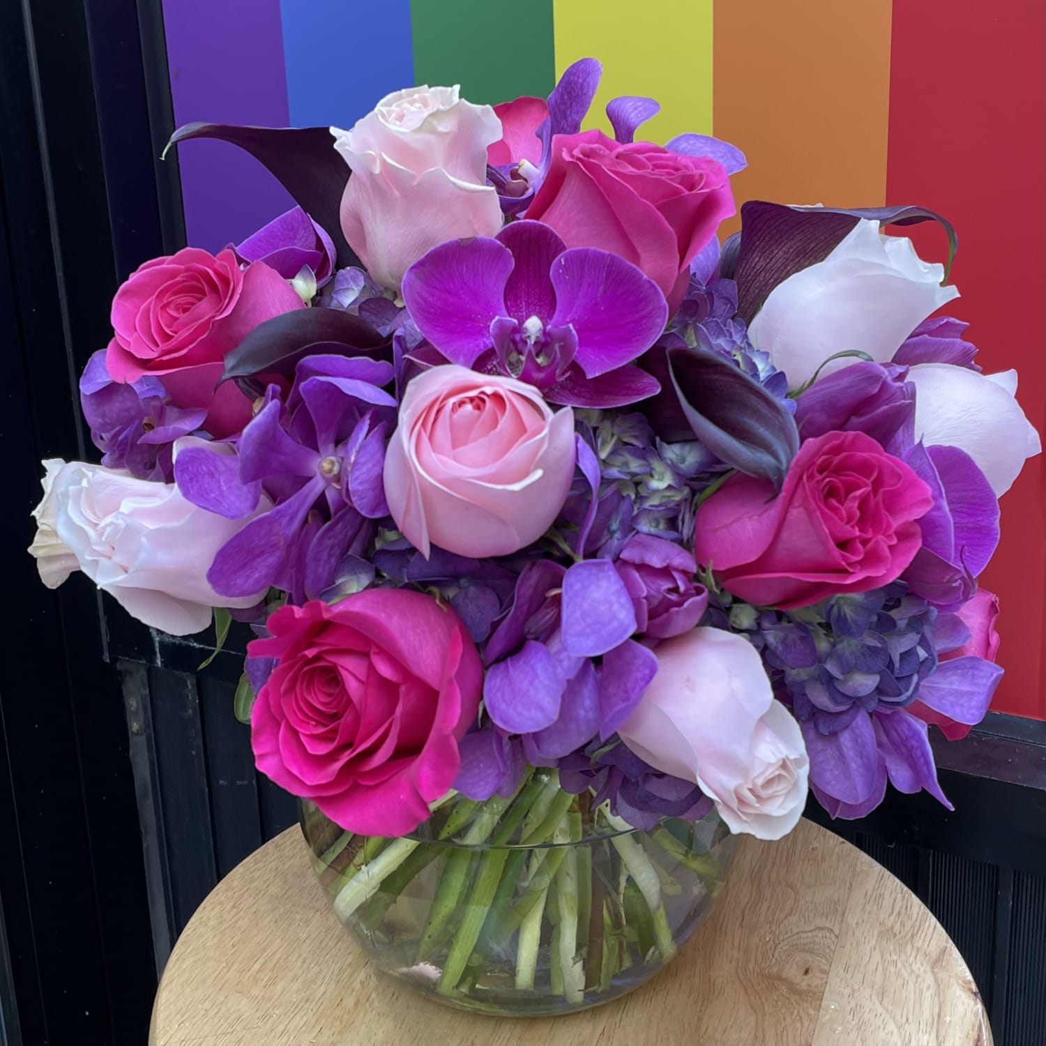 unique purple roses