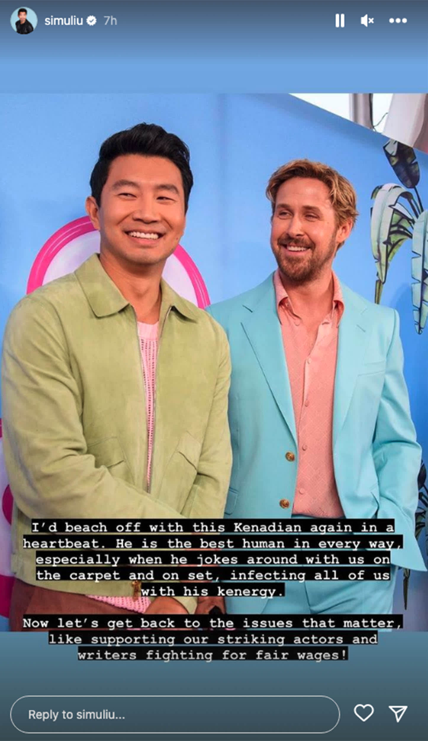 Barbie's Simu Liu Reveals What Working Out with Ryan Gosling Was Like