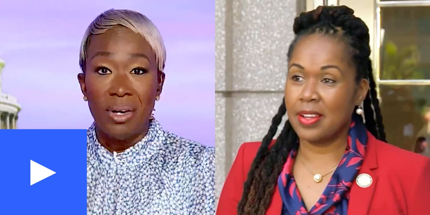 Split photo of Joy Reid and Monique Worrell