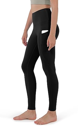 ODODOS CrossOver Waist Yoga Pants Leggings with Pockets No See