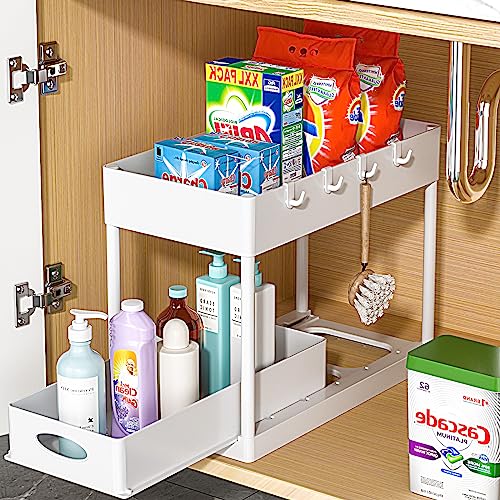 Kitchen Caddy Coffee Maker Sliding Tray, Premium Under Cabinet Appliance  Coffee Maker Toaster Blender Air Fryer Stand Mixer Countertop Storage  Moving