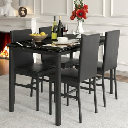 Mecor Piece Mecor Dining Chairs Walmart Small Dining Table Set