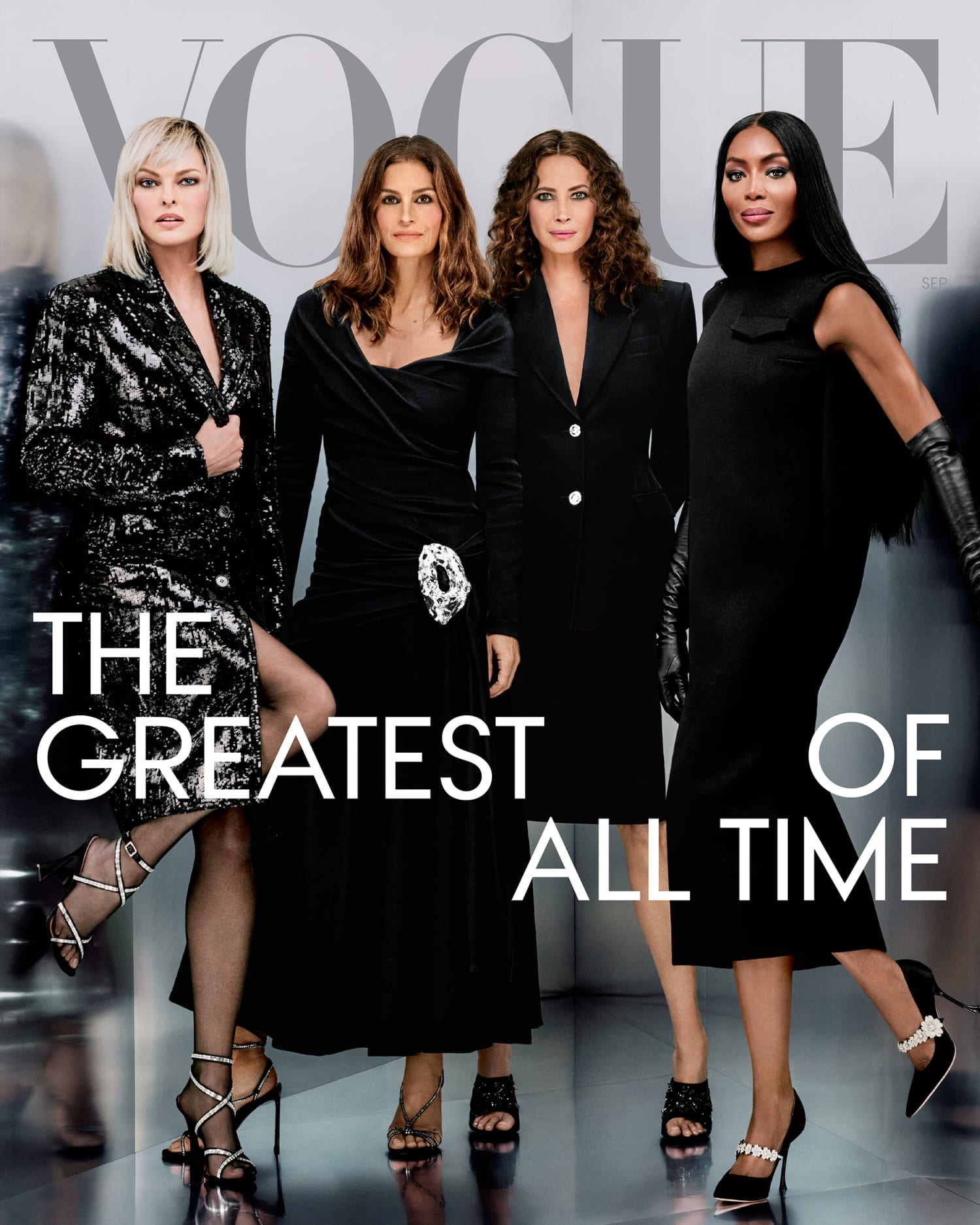 Cindy Crawford, Naomi Campbell, Christy Turlington and Linda Evangelista  Pose For Vogue