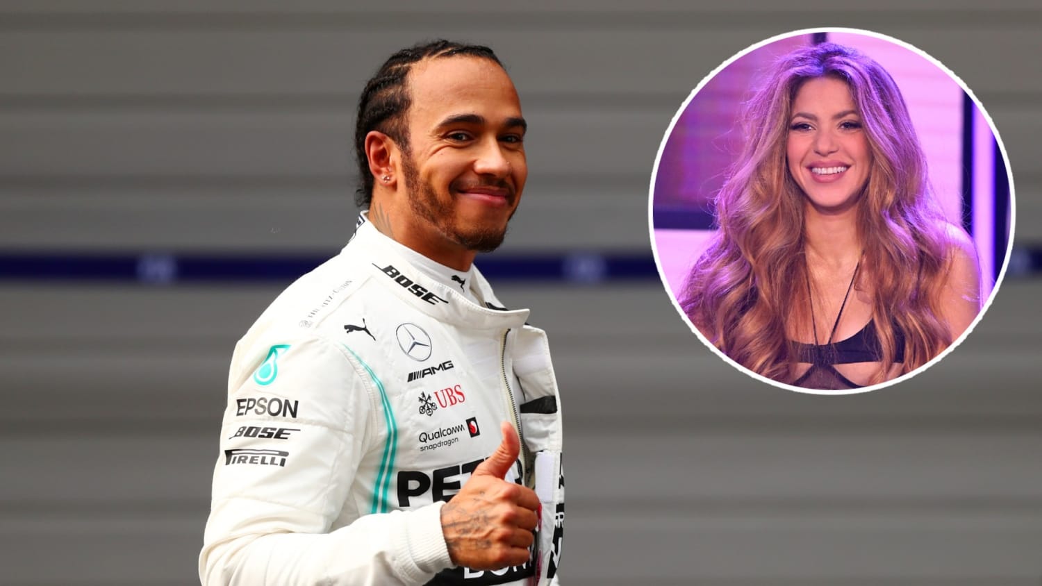 Fans de Lewis Hamilton difunden rumor de romance con Shakira