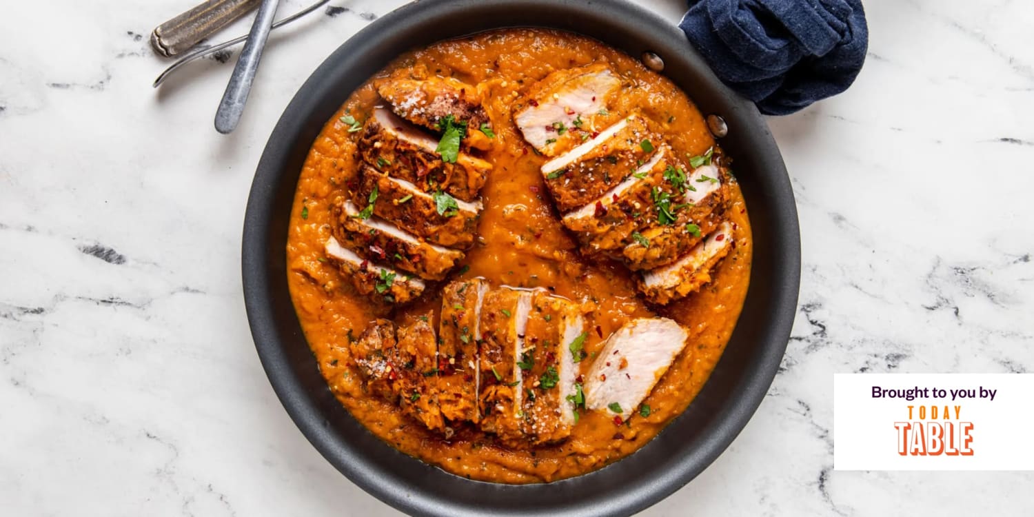 Pork chops with pumpkin sauce, spiced apple coffee cake and more easy recipes to make this week