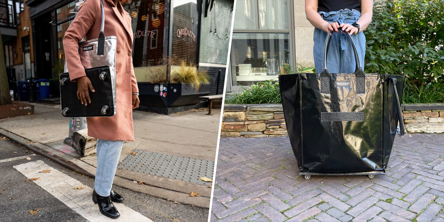 The Leather Garden - Lilac Black bucket bag