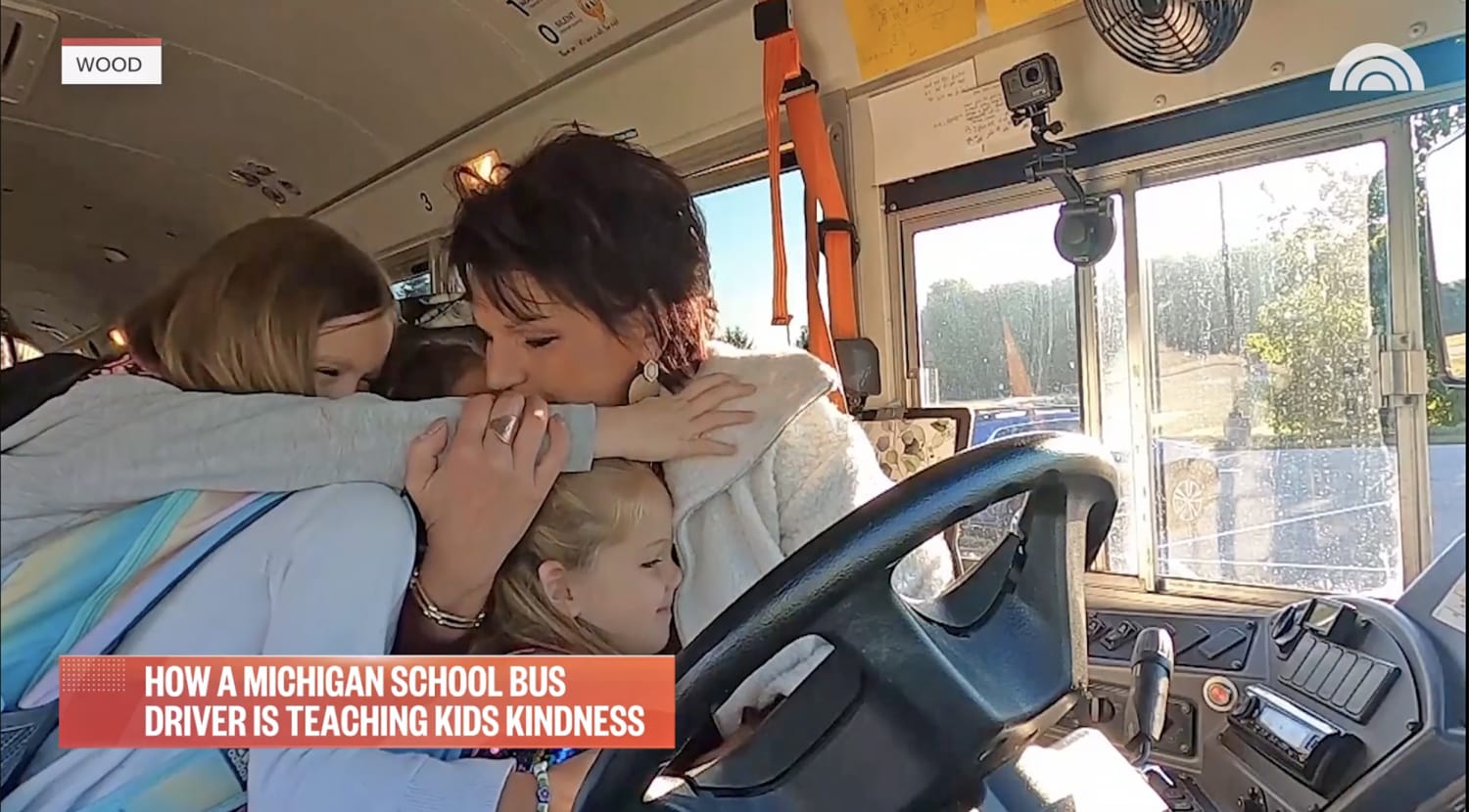 A school bus driver named 'Miss Sparkles' wants to change the world. She's succeeding 
