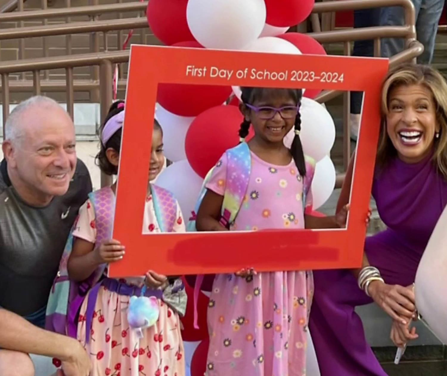 Hoda celebrates Haley and Hope's first day of school: 'I was so excited'