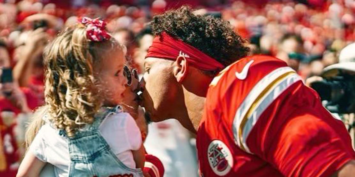 Brittany Mahomes shares new pics of son and daughter with dad Patrick Mahomes after Chiefs win