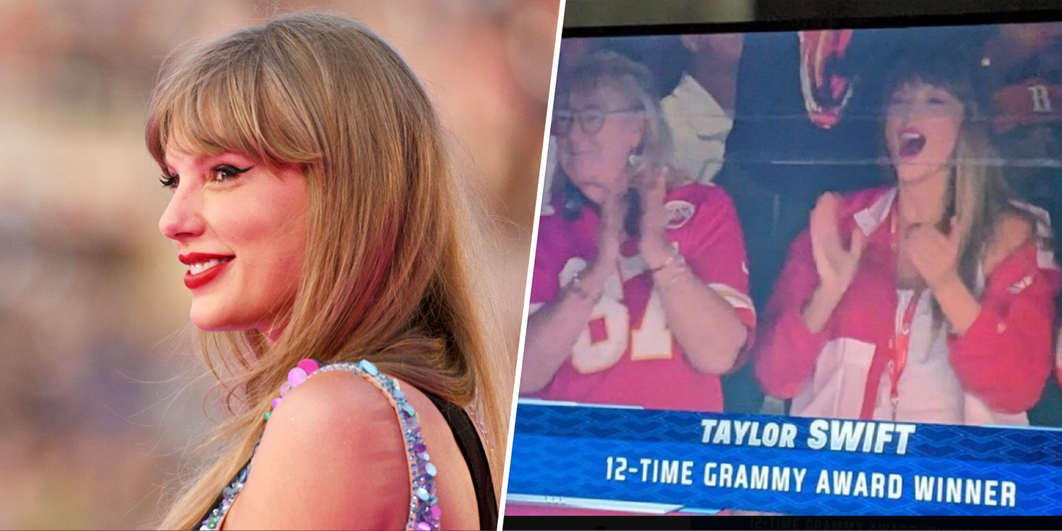 Taylor Swift sits with Travis Kelce's mom at game